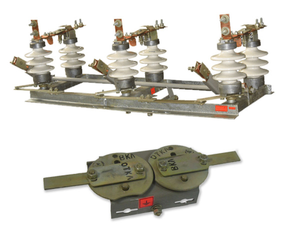 Комплект крепления разъеденителя РЛНД и привода ПРНЗ-10 на столб